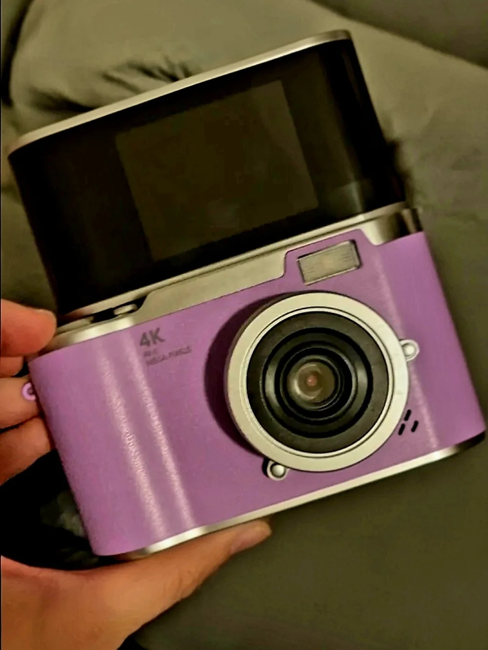 4K Digital Retro Camera with Flip ScreenPurple NEW